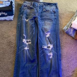 American Eagle Denim Ripped Jeans